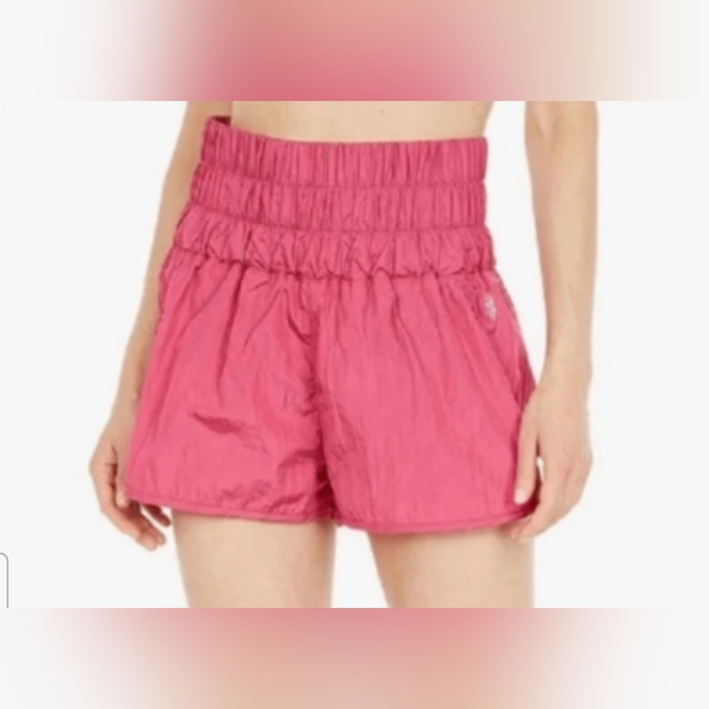 Free People Movement "The Way Home Shorts" Fuscha Pink Size XL